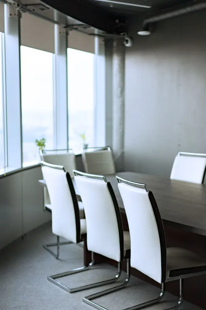 An empty contemporary meeting room
